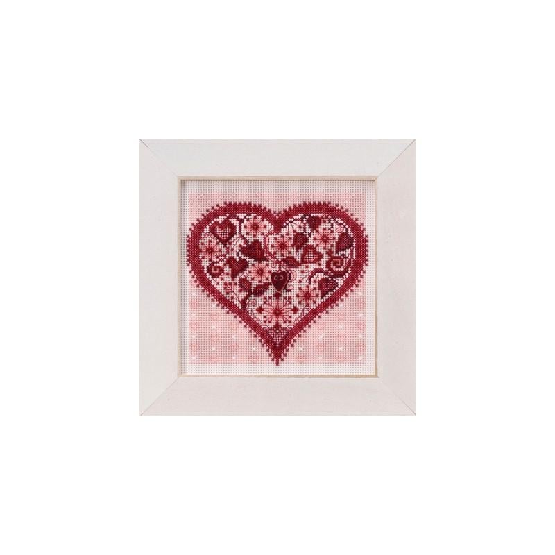 Набор для вышивания крестиком Mill Hill MH141912 Valentine Heart (43862)