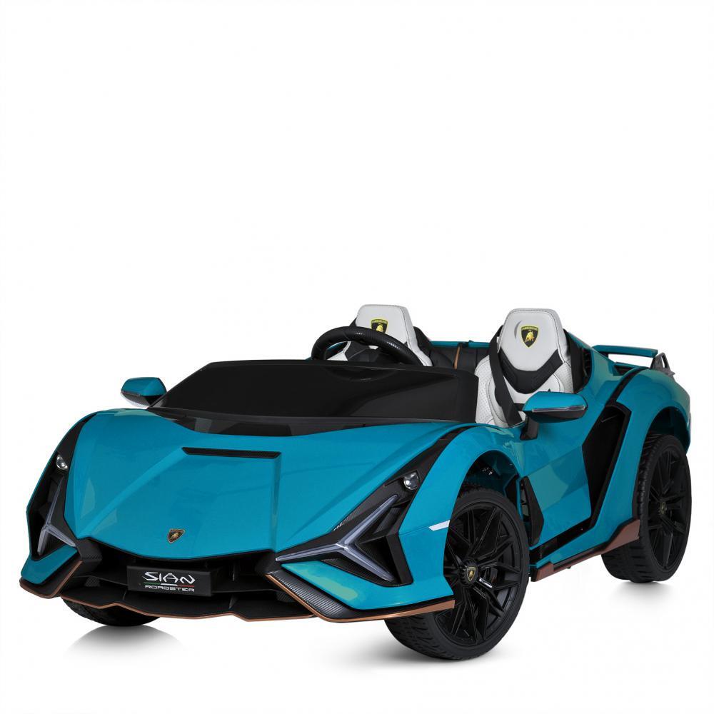 Дитячий двомісний електромобіль Bambi Lamborghini Sian Roadster 4WD M 5072EBLR Синій (706218168)