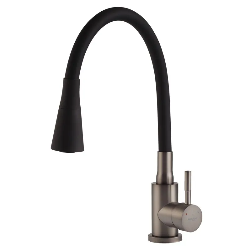 Змішувач для кухні MIXXUS SEO-011-T REFL.BLACK з нержавіючої сталі SUS304 силіконовий вилив Графітовий/Чорний (MI8434) Змішувач для кухні MIXXUS SEO-011-T REFL.BLACK з нержавіючої сталі SUS304 силіконовий вилив Графітовий/Чорний (MI8434)