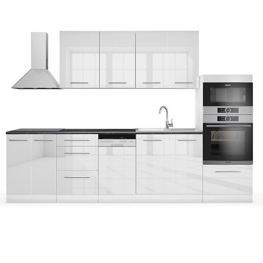 Кухня готовая Vicco Fame-Line 295 см Белый