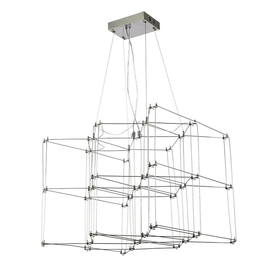 Люстра LED с пультом 918L045 600 CH 25W Никель/Хром