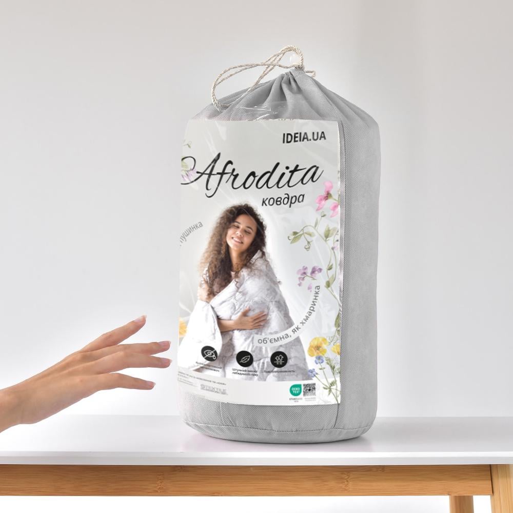 Одеяло всесезонное IDEIA Afrodita 370 гр/м2 искусственный пух антиаллергический 155х210 см (26599) - фото 13
