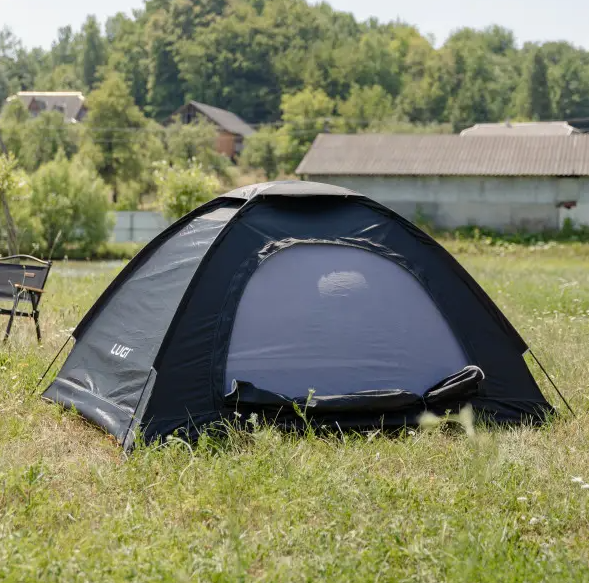 Намет туристичний двомісний 200х150х120 см Чорний (LU-025B) - фото 6