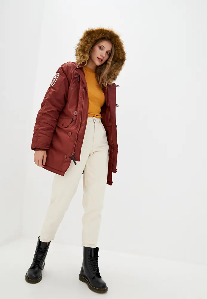 Куртка аляска Alpha Industries Altitude W Parka M Red Ochre (WJA44503C1ROM) - фото 8