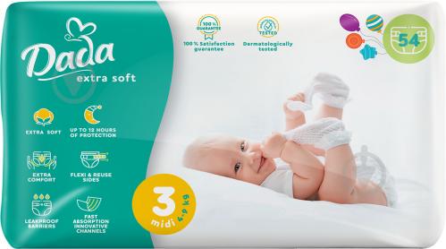 Підгузки DADA Extra Soft Midi 4-9 кг 54 шт. (NA002729)