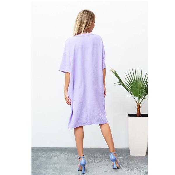 Туника женская Сиреневый 2XL (12768) - фото 3 Туника женская Сиреневый 2XL (12768) - фото 3
