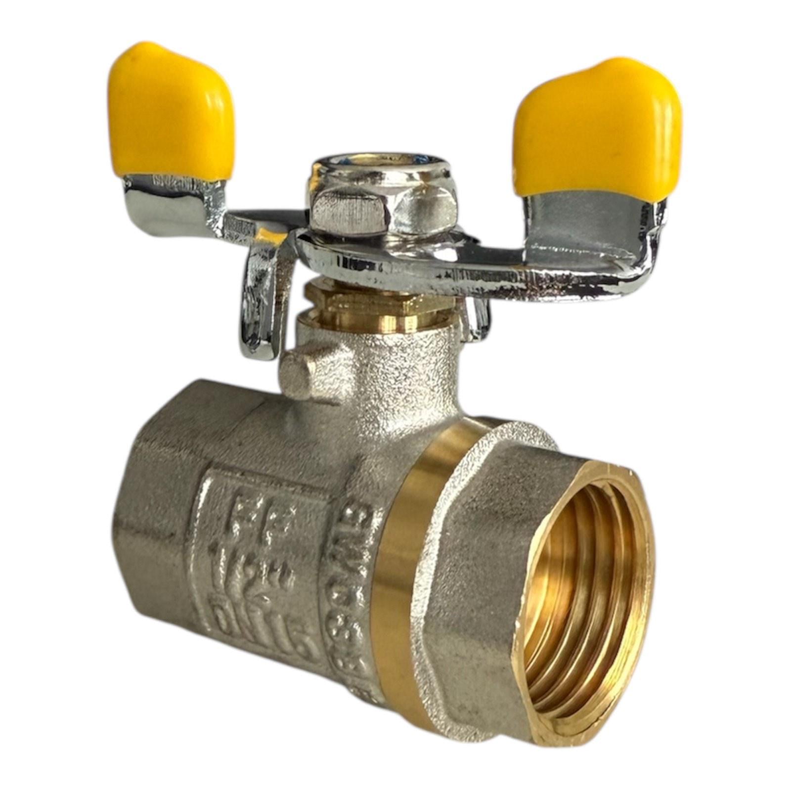 Кран кульовий для газу WATER 3/4" В.В. метелик (00-00005015)