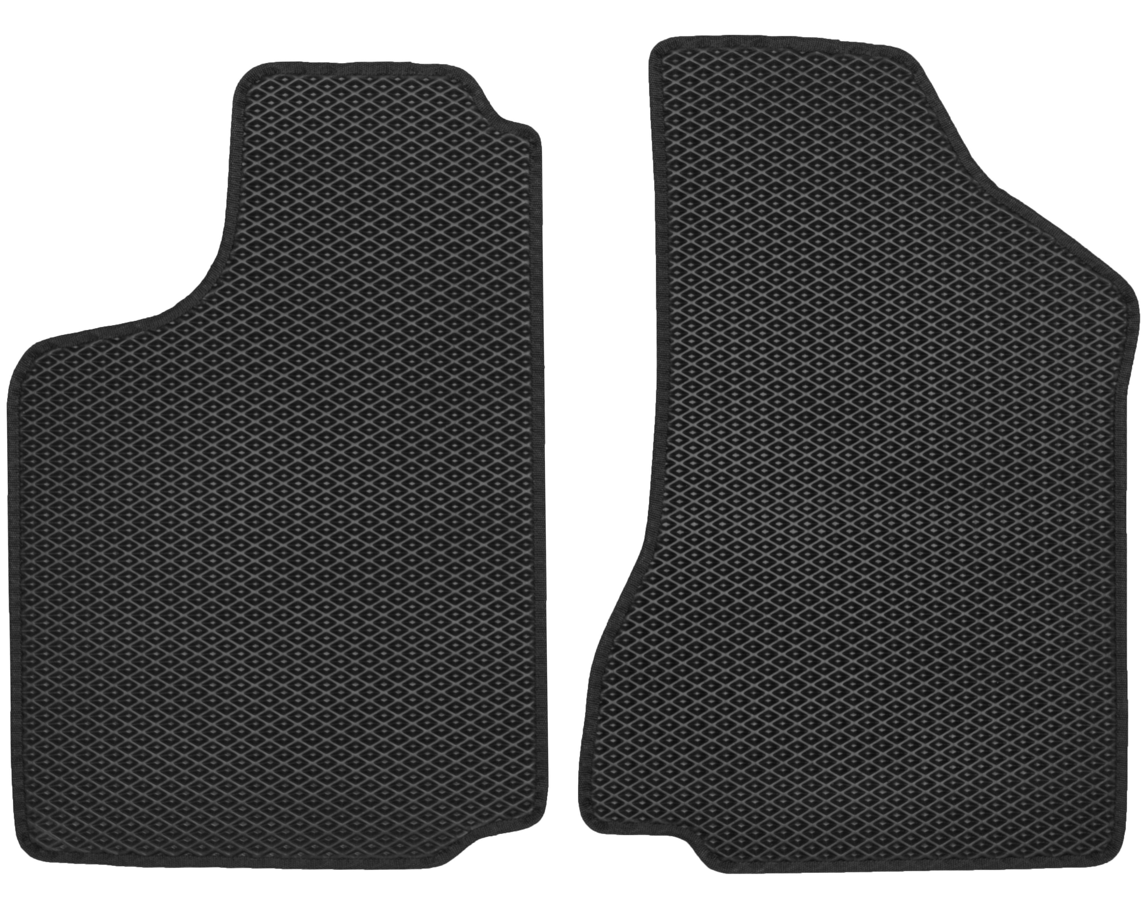 Коврики в салон передние для Volkswagen Caddy '95-04 EVA-полимерные Черный (158804)