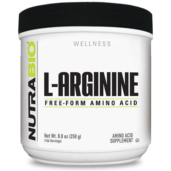Аргінін для спорту NutraBio Arginine Powder 250 г 166 порцій (000027148)