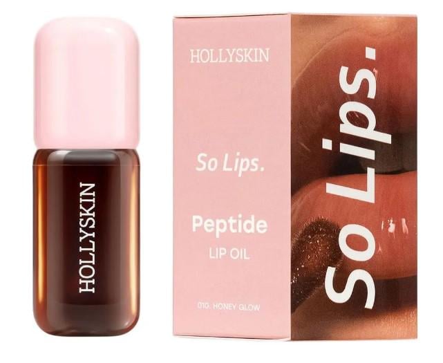 Масло для губ увлажняющее HOLLYSKIN So Lips Peptide Lip Oil 010 Honey Glow 4 мл
