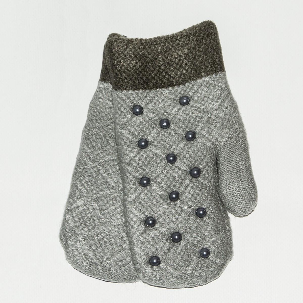 Перчатки подростковые на меху 12-15 лет 18-7-40 Серый (DR010206)