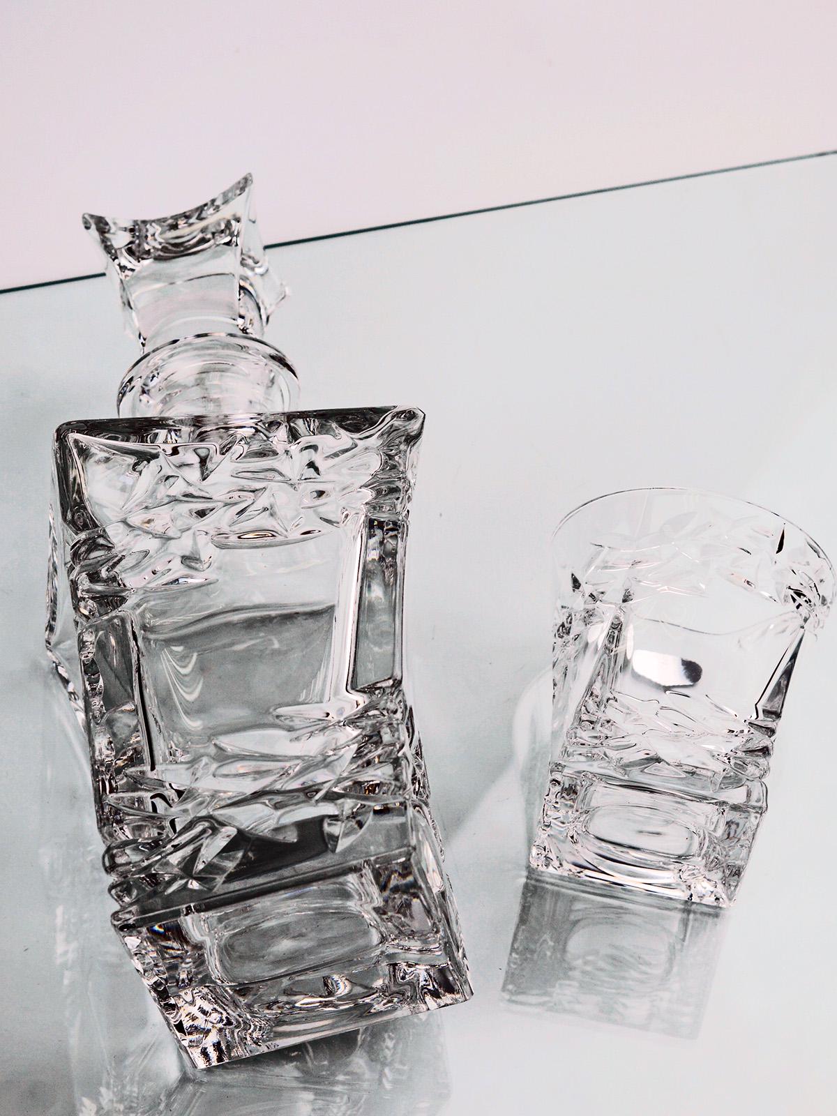 Набор для виски Bohemia Samurai хрустальный стаканы для виски и графин 7 пр. Прозрачный (1902cedd) - фото 2 Набор для виски Bohemia Samurai хрустальный стаканы для виски и графин 7 пр. Прозрачный (1902cedd) - фото 2