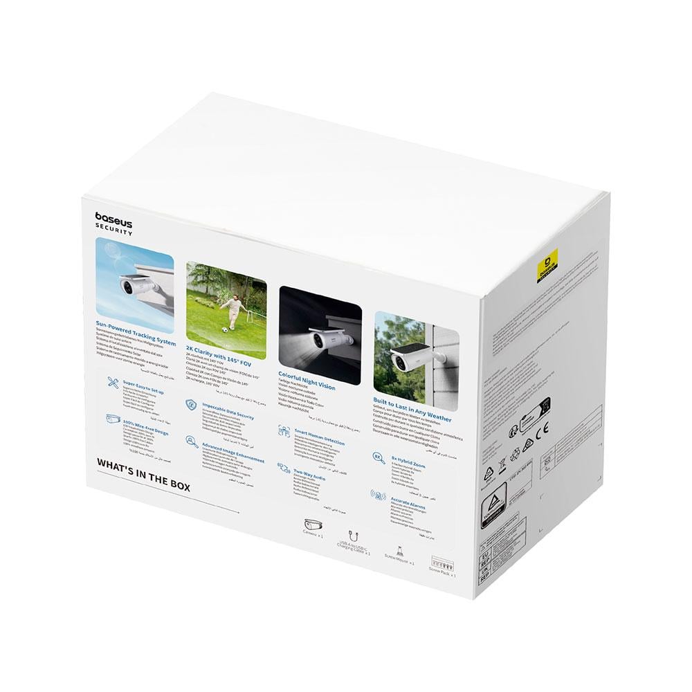 IP-камера видеонаблюдения BASEUS Security S1 Outdoor Camera 2K White (S0SW002130) - фото 4 IP-камера видеонаблюдения BASEUS Security S1 Outdoor Camera 2K White (S0SW002130) - фото 4
