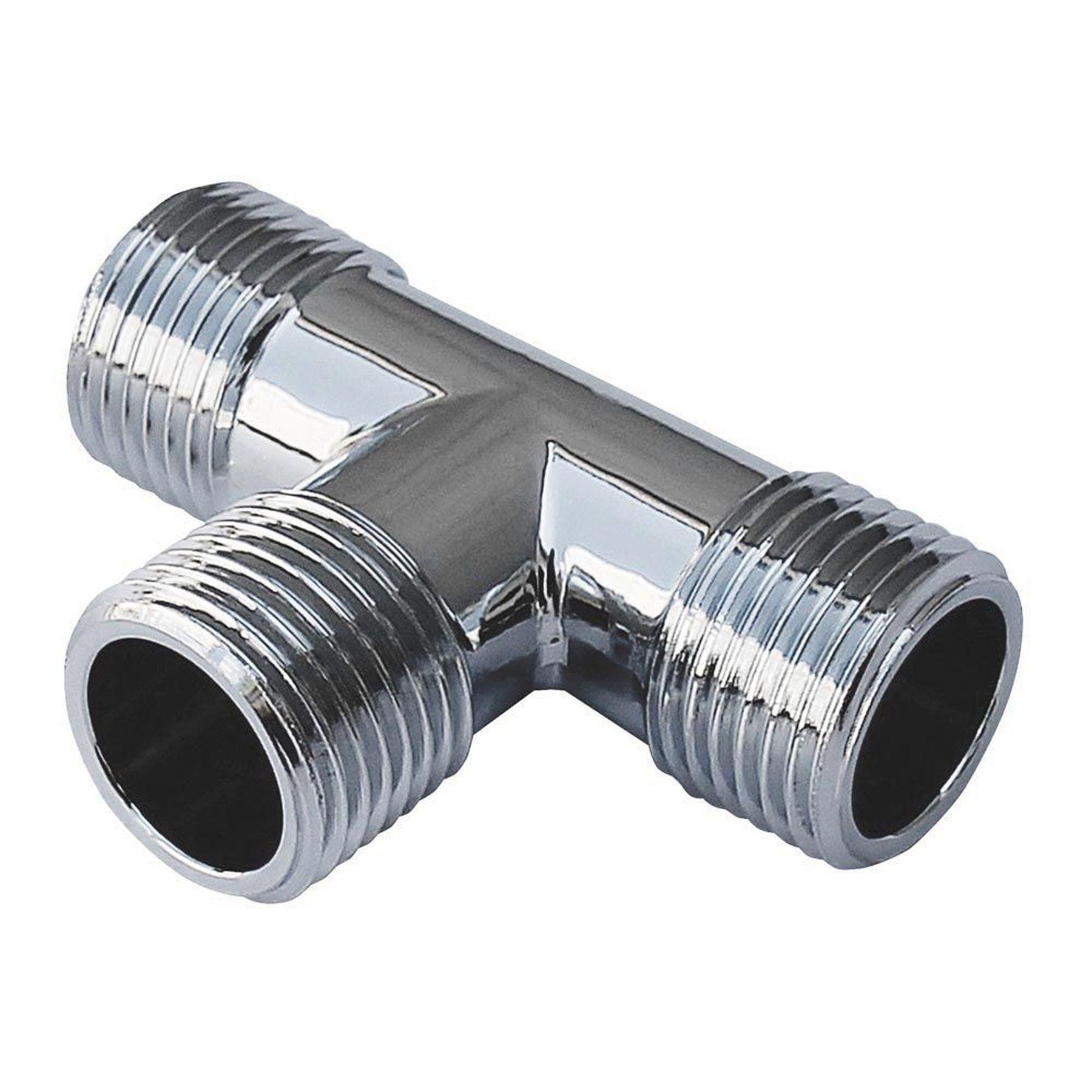 Тройник Solomon 1/2" ННН хром 8202 (000001248)