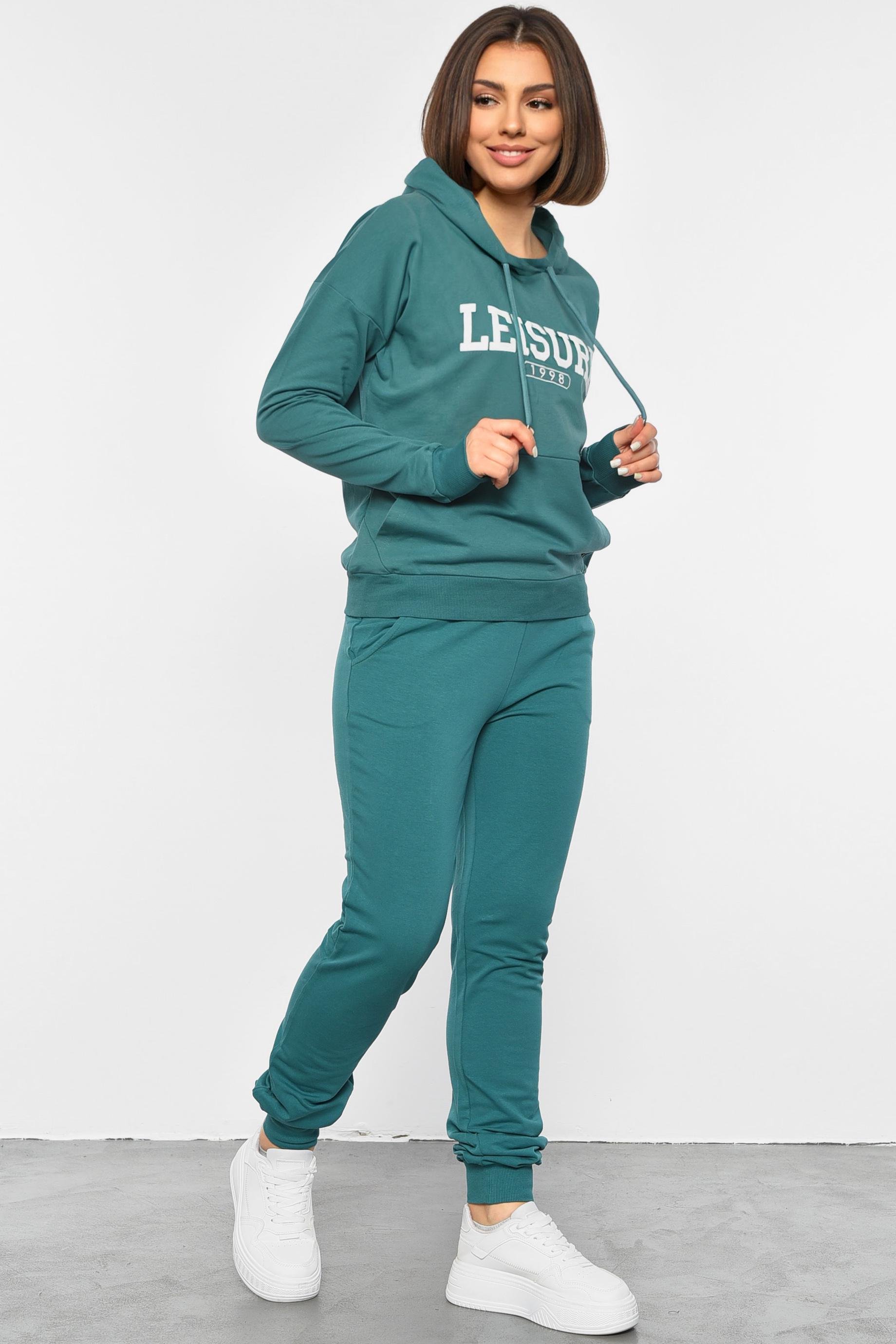 Спортивний костюм жіночий S Зелений (189740)