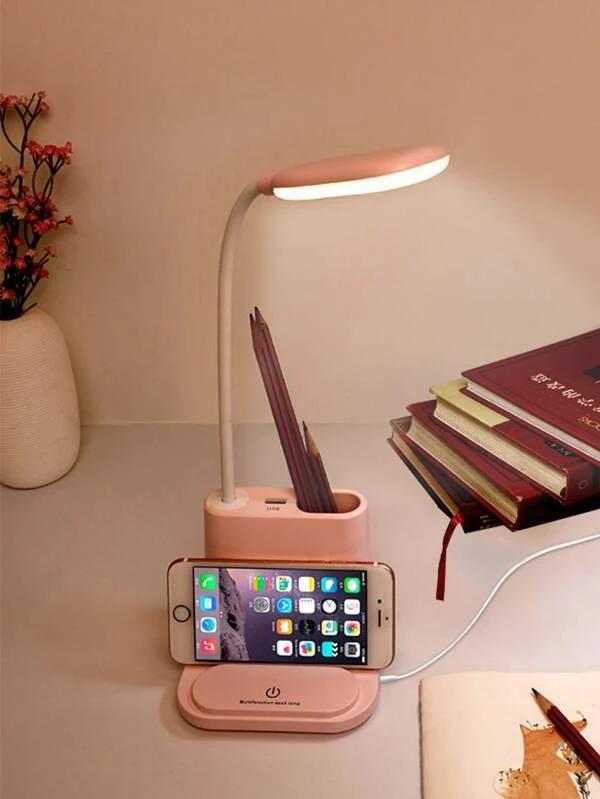 Лампа настільна світлодіодна 3в1 Solar 32 B з вбудованим акумулятором та PowerBank Рожевий (10360U) - фото 3 Лампа настільна світлодіодна 3в1 Solar 32 B з вбудованим акумулятором та PowerBank Рожевий (10360U) - фото 3