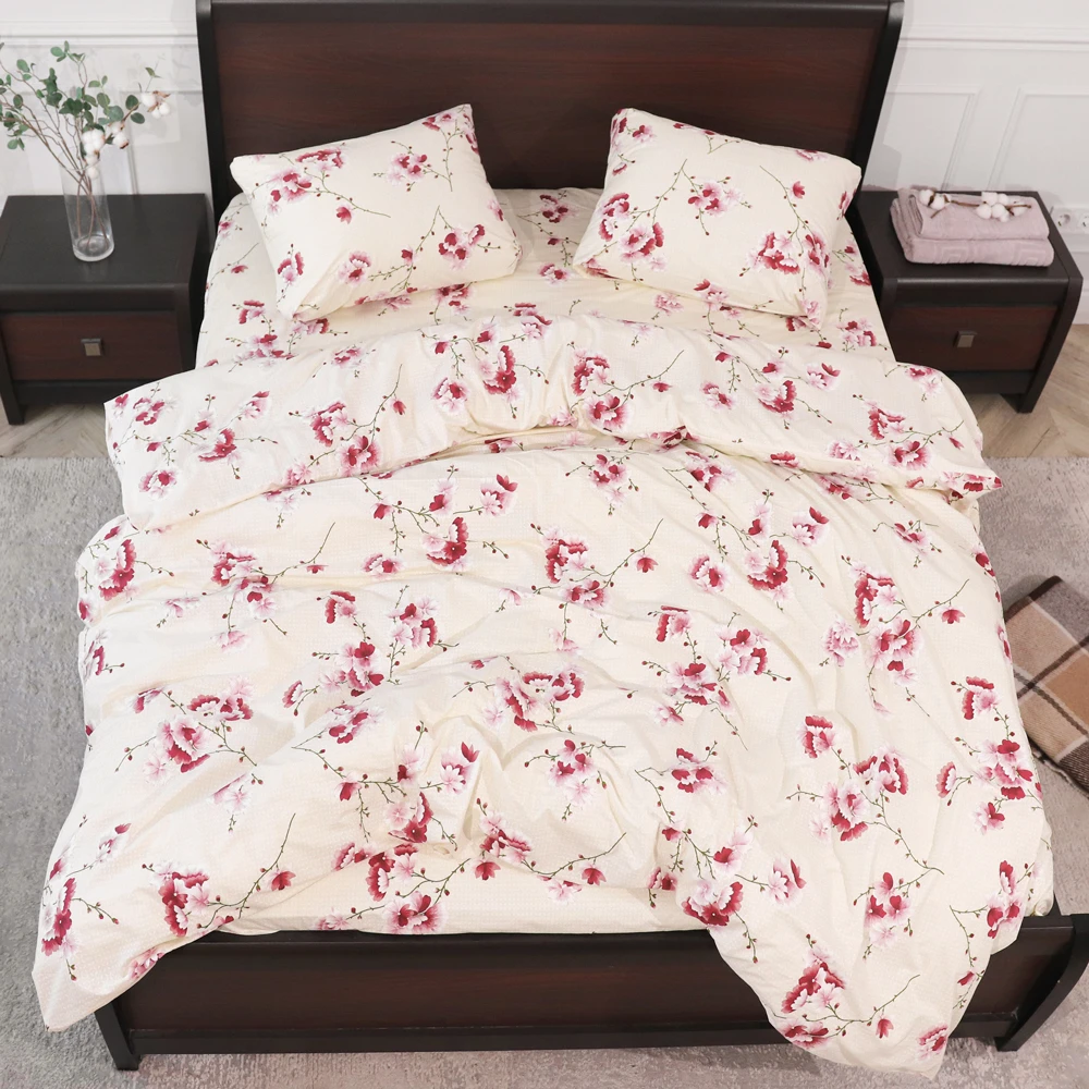 Комплект постільної білизни ТМ Черешенька з бязі Gold полуторний 150х220 cм (40133)