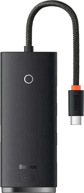 USB-хаб BASEUS Lite Series 4-Port Type-C HUB Adapter Type-C to 4xUSB 3.0 25 см Black