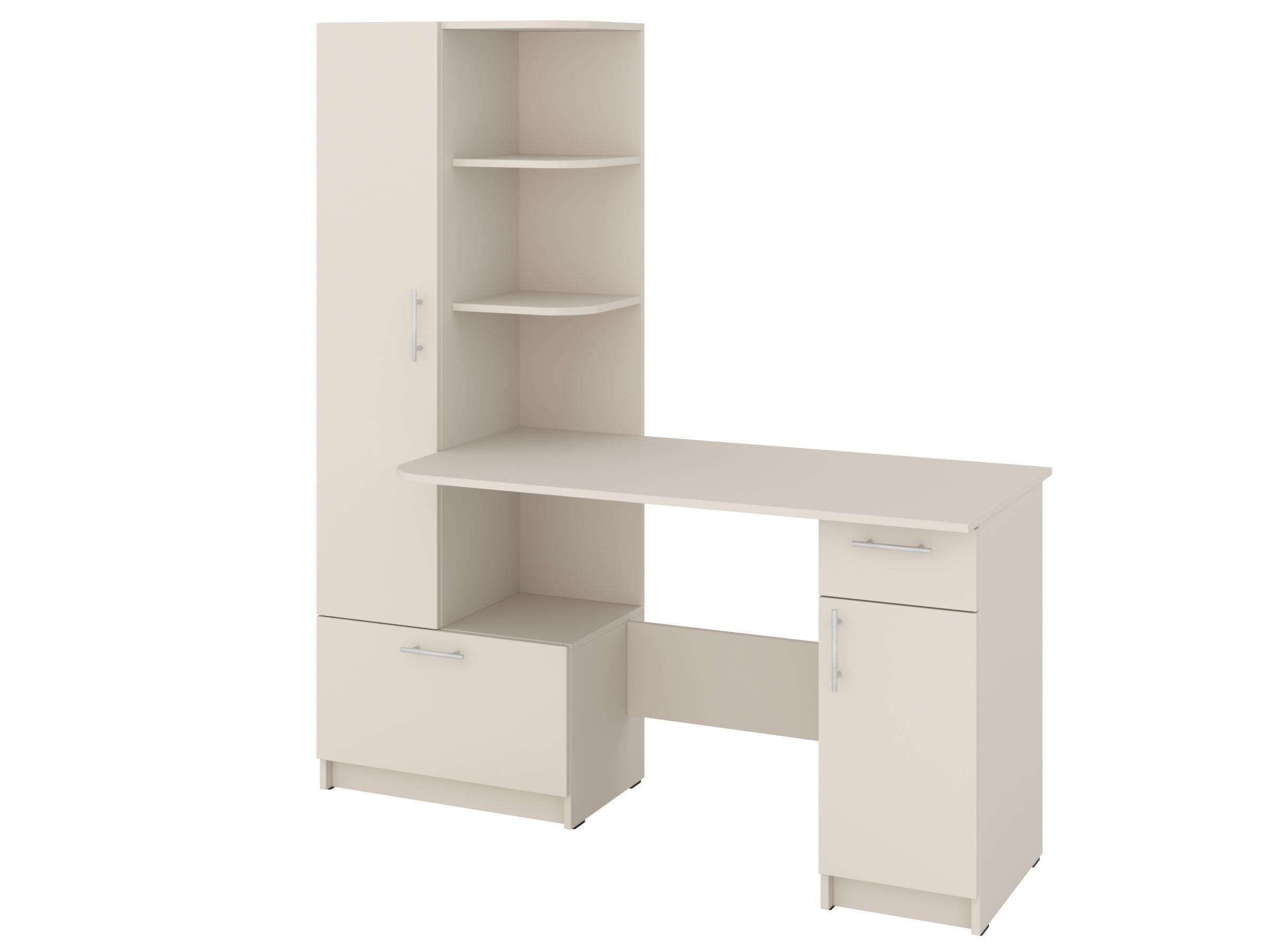 Письменный стол PEHOTIN Шанс-Л 150х60х75/164,5 см Кашемир (PN-101679)