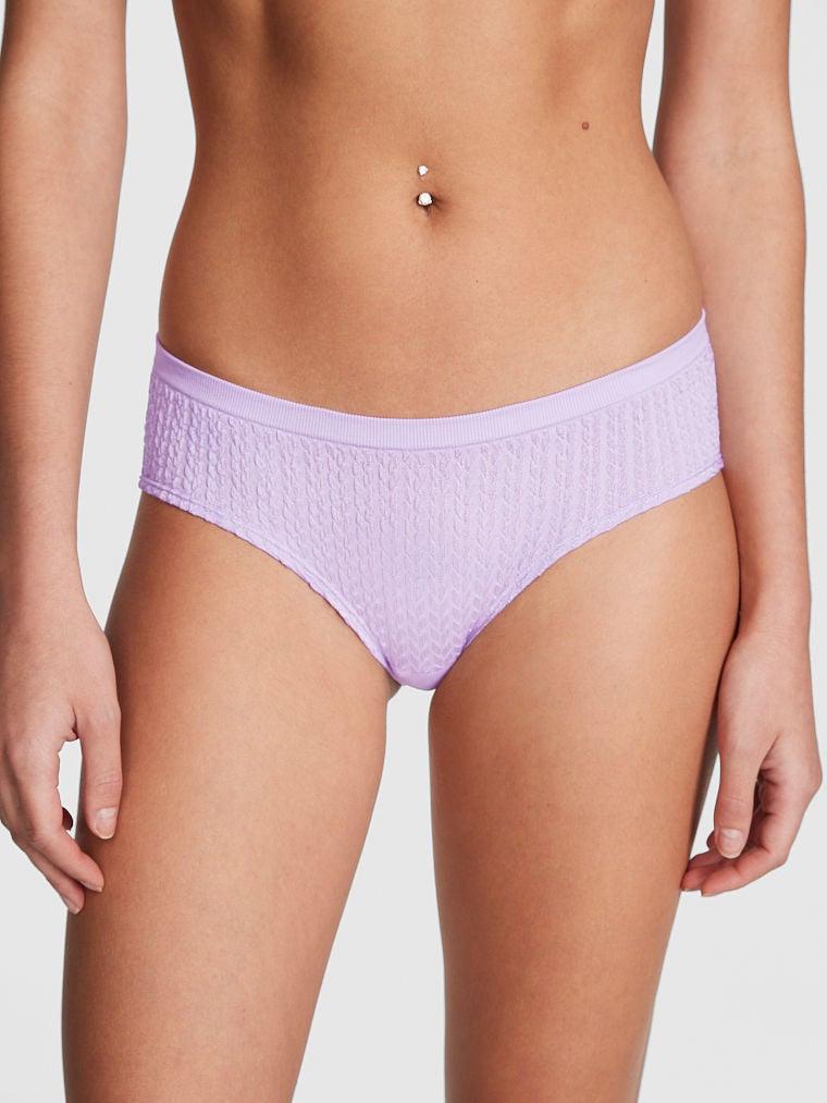 Трусики жіночі Victoria's Secret Seamless Hipster Panty рубчик XS Ліловий (2103747671)