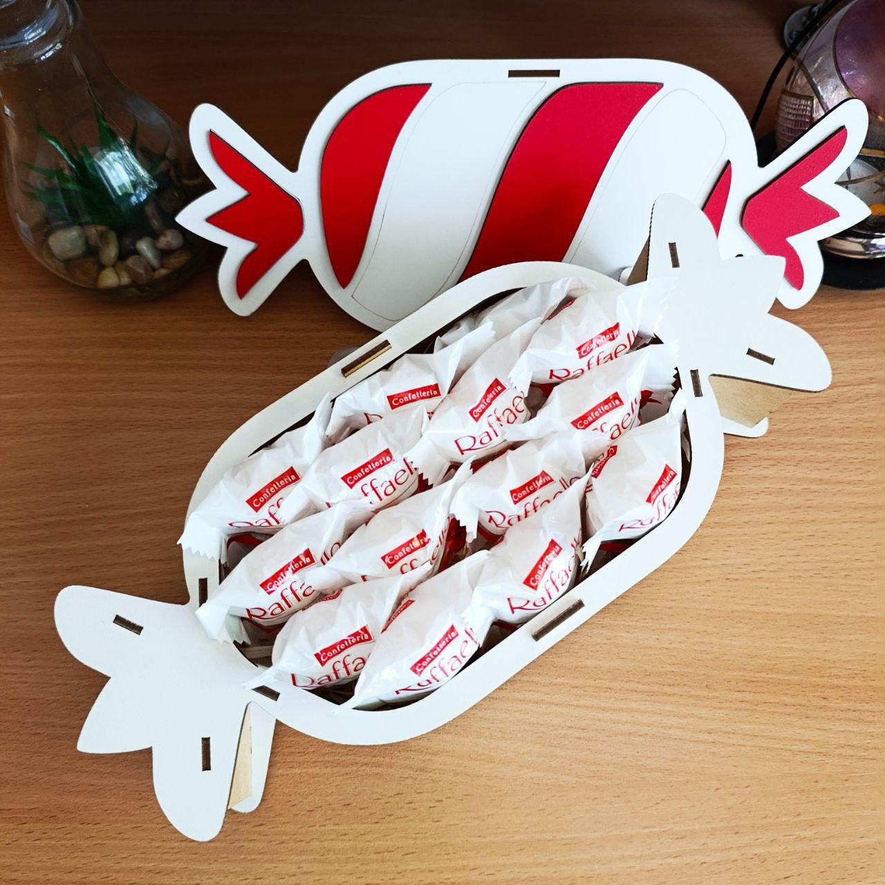 Бокс с конфетами Raffaello для ребенка/девушки на день рождения/новый год/день влюбленных/8 марта (ar264)