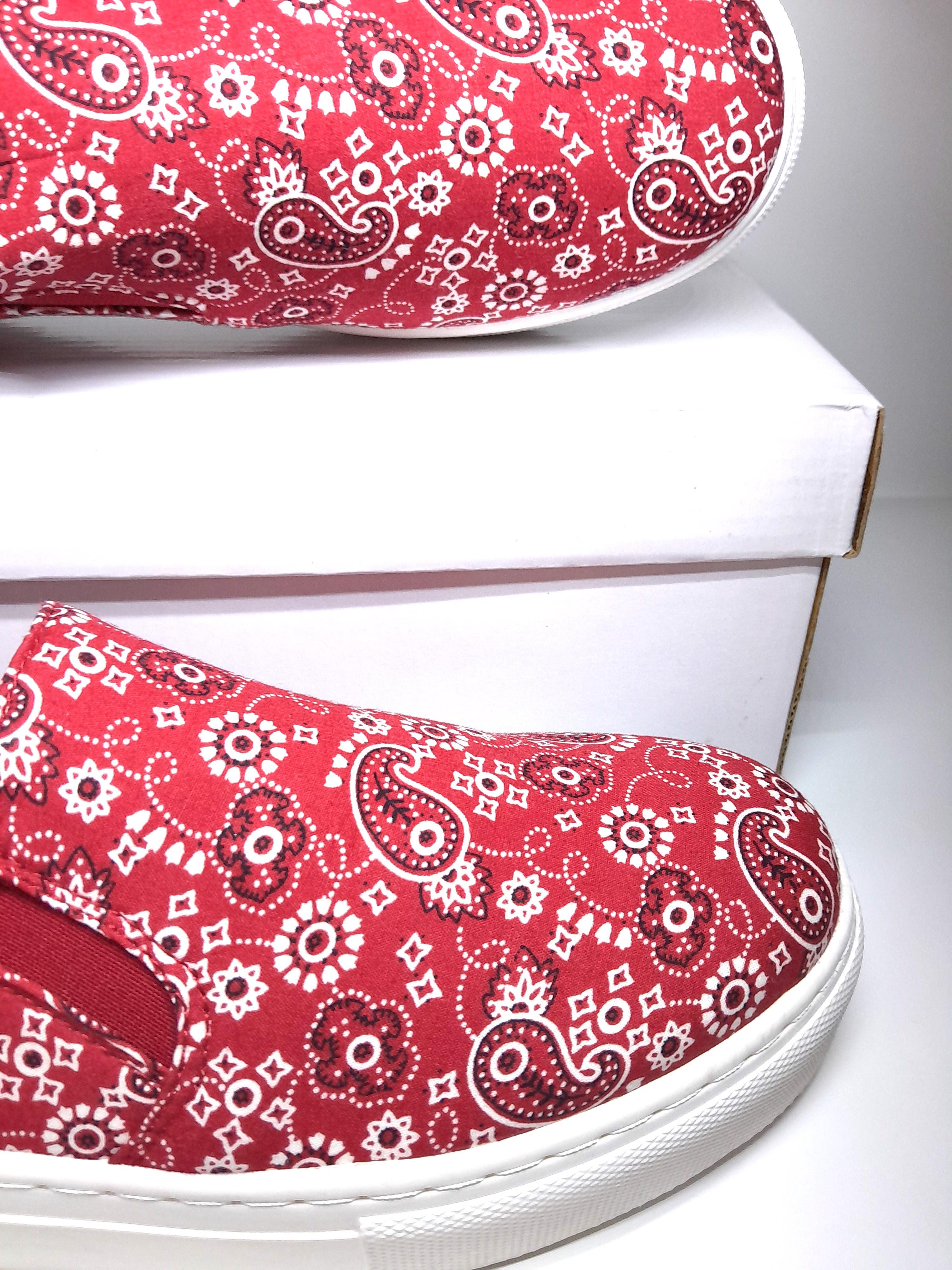 Кеди Bamboo р. 37,5 Червоний пейслі (34010) - фото 3