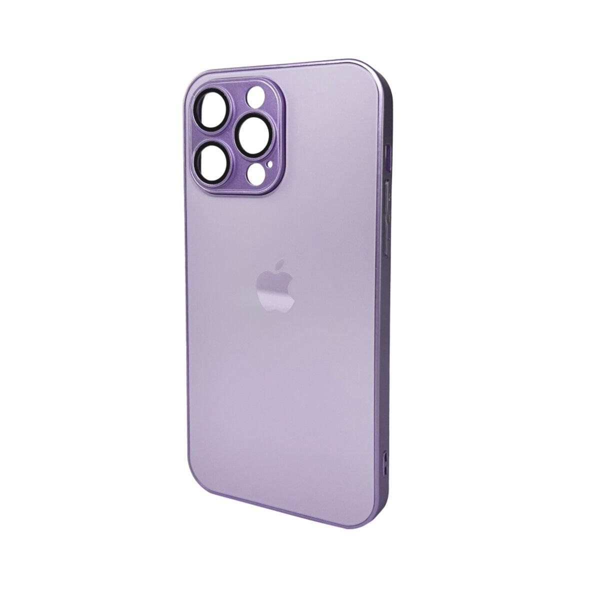 Противоударный чехол для Apple iPhone 15 Pro Max AG Glass Matt Frame Color / Light Purple