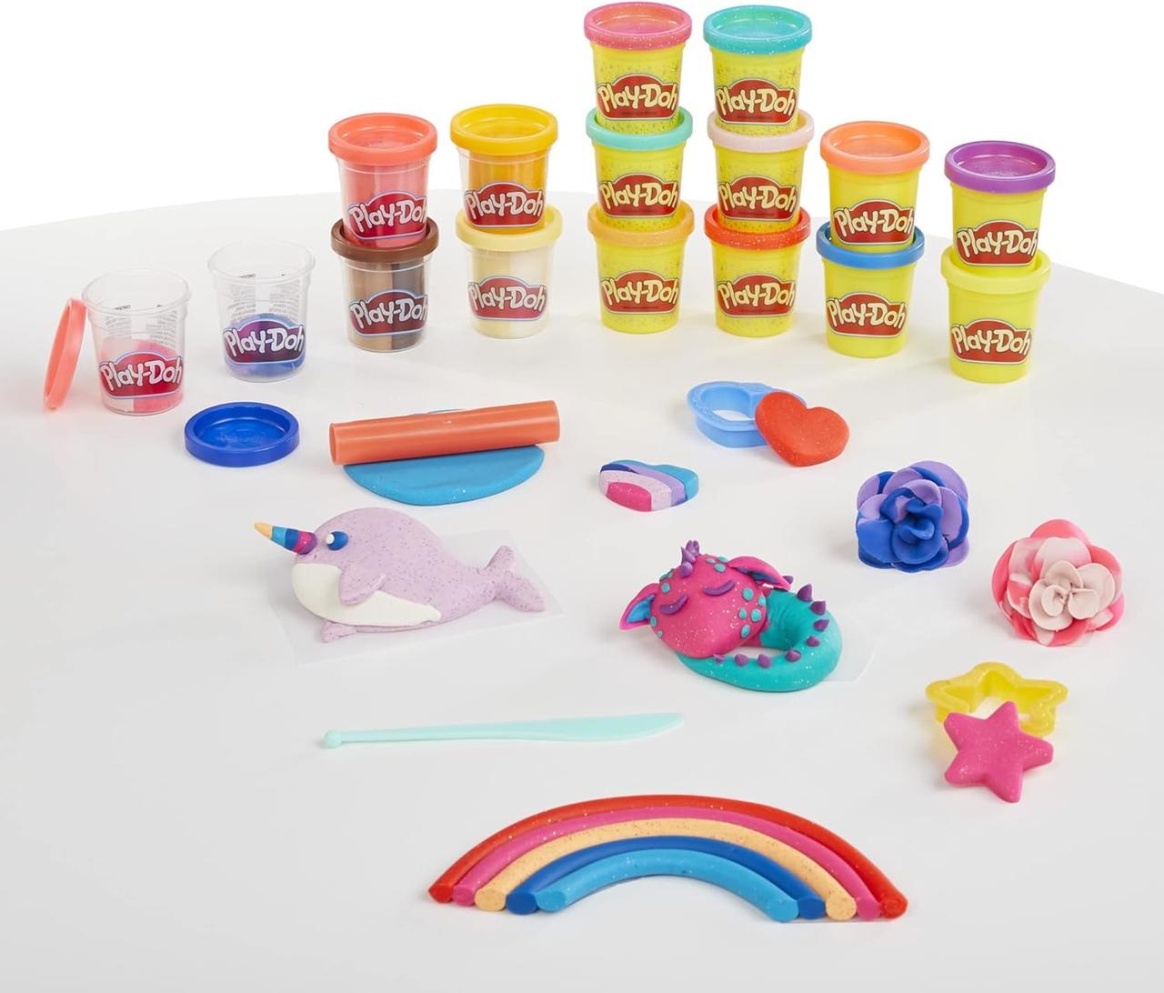 Детский игровой набор пластилина Play-Doh Sparkle and Scents Variety 16 банок (2053377106) - фото 4