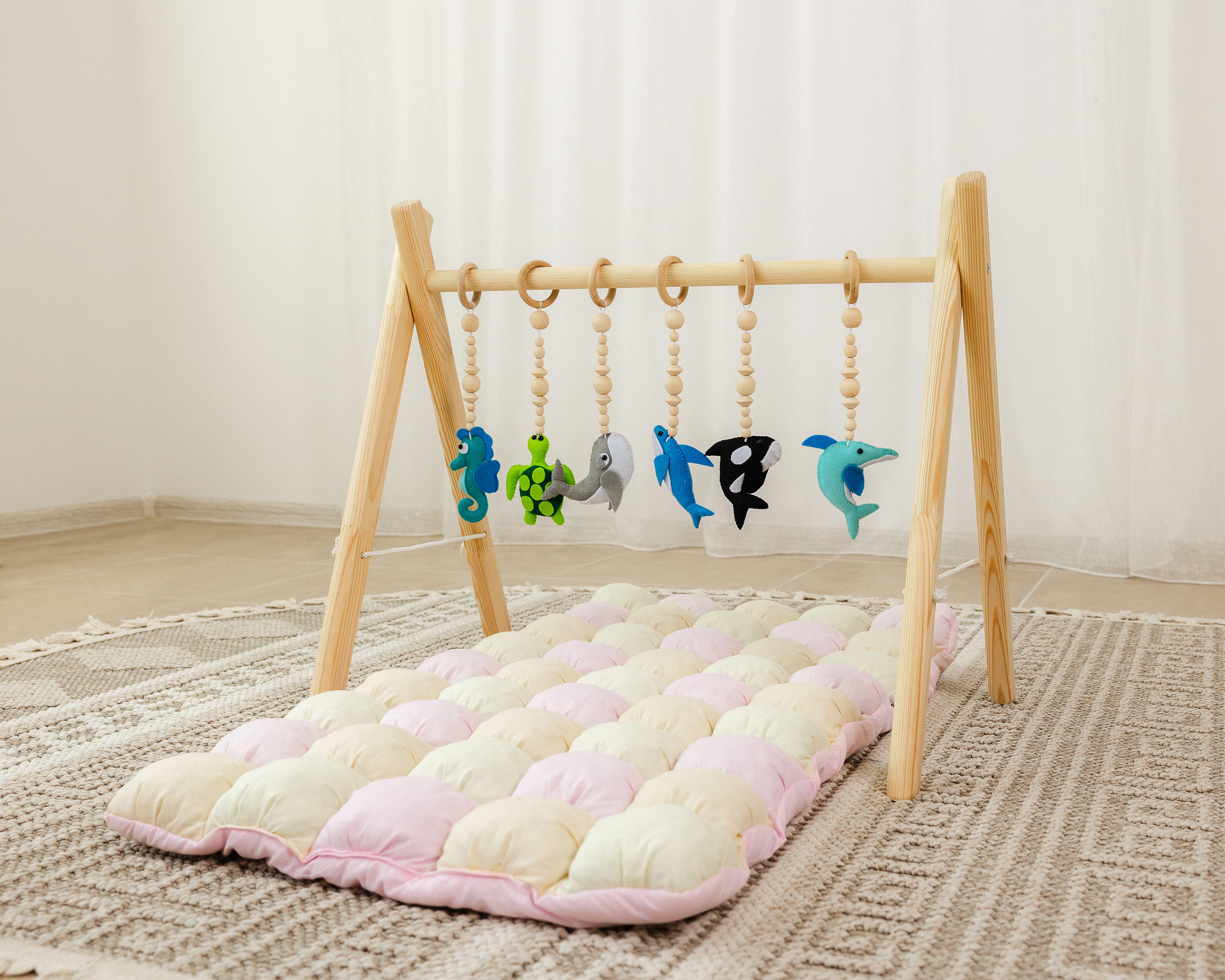 Мобиль детский напольный Подводный мир с матрасиком Алиса (0002309)
