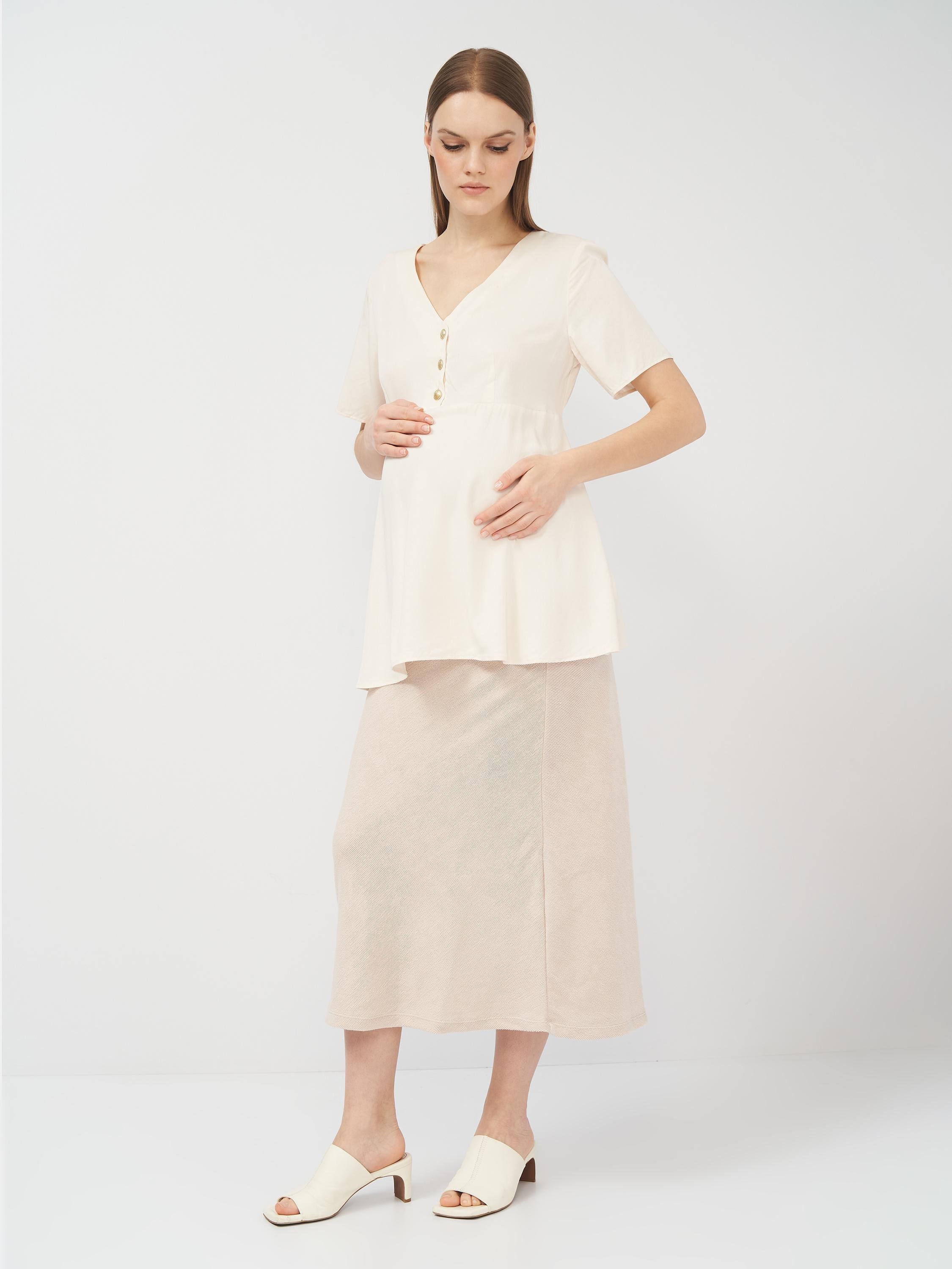 Блуза для беременных S Айвори (8662503abr)