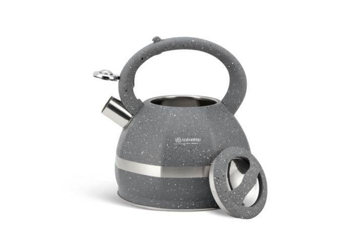 Чайник зі свистком для індукційної плити Edenberg EB-2475 з нержавіючої сталі 3 л Сірий (2530556650) - фото 1 Чайник зі свистком для індукційної плити Edenberg EB-2475 з нержавіючої сталі 3 л Сірий (2530556650) - фото 1