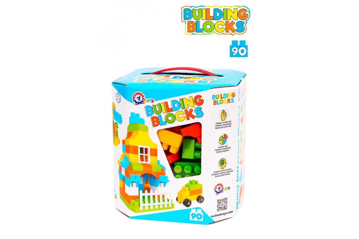 Конструктор детский ТехноК Building Blocks из пластика 90 дет. Разноцветный (150-98-TH6573)
