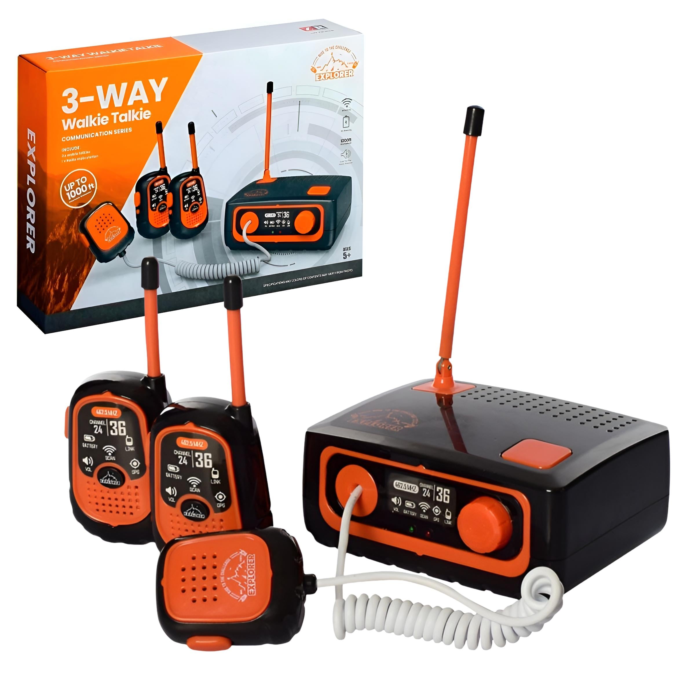 Набор рации со станцией детский игровой Walkie Talkies Оранжевый (ZR302A-B)