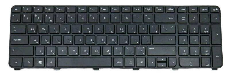 Клавіатура для ноутбука HP Pavilion DV7-7000 series з рамкою RU Black