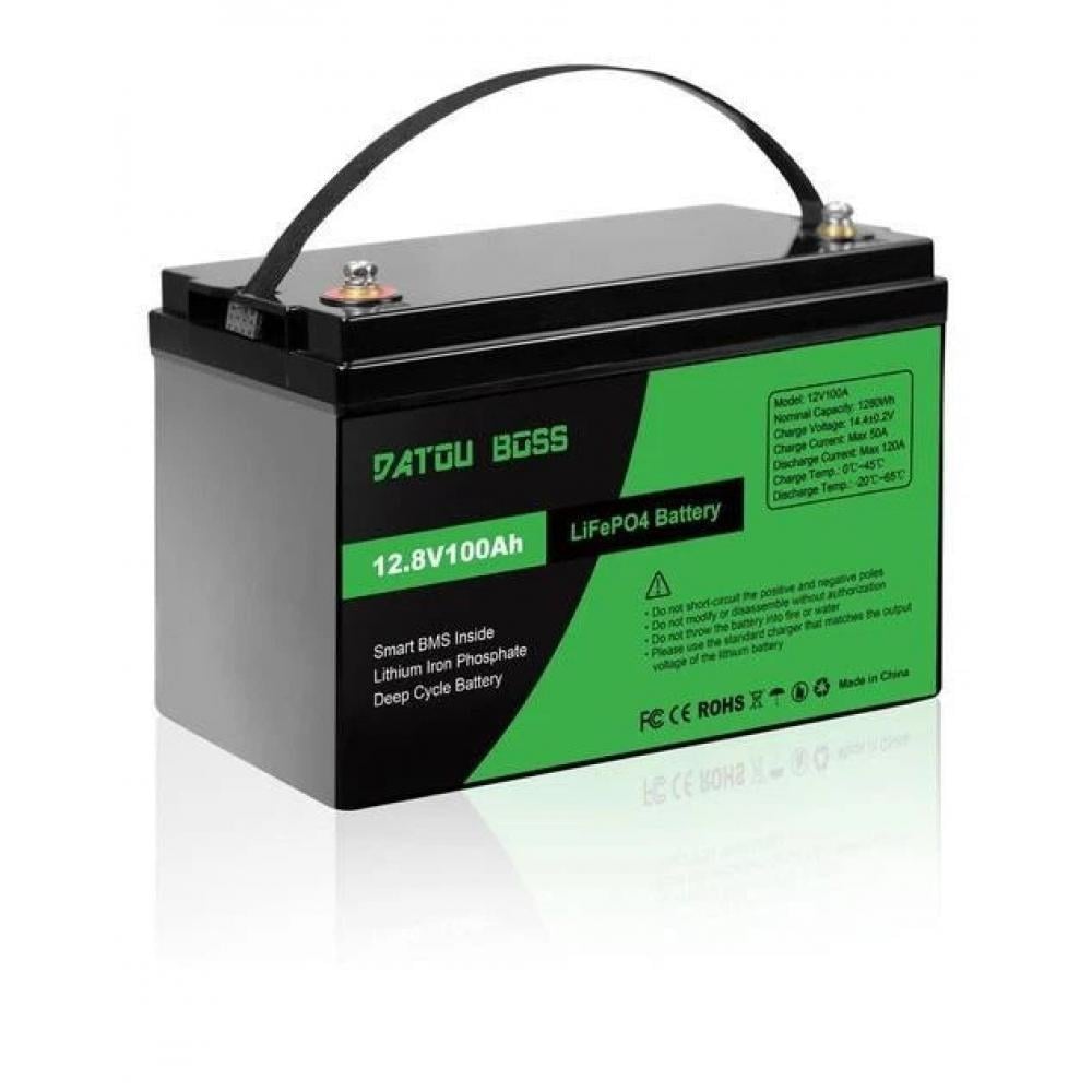Аккумулятор литий-железо-фосфатный DatouBoss 12V 100 Ah LiFePO4 с BMS 1280Wh 1,28 кВт 6000 циклов (31177742) Аккумулятор литий-железо-фосфатный DatouBoss 12V 100 Ah LiFePO4 с BMS 1280Wh 1,28 кВт 6000 циклов (31177742)