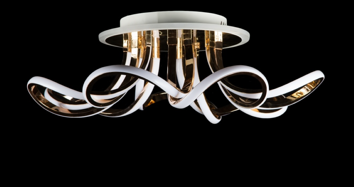 Светодиодная люстра L78586/7 LED FGD Белый/Золото (AN000110)