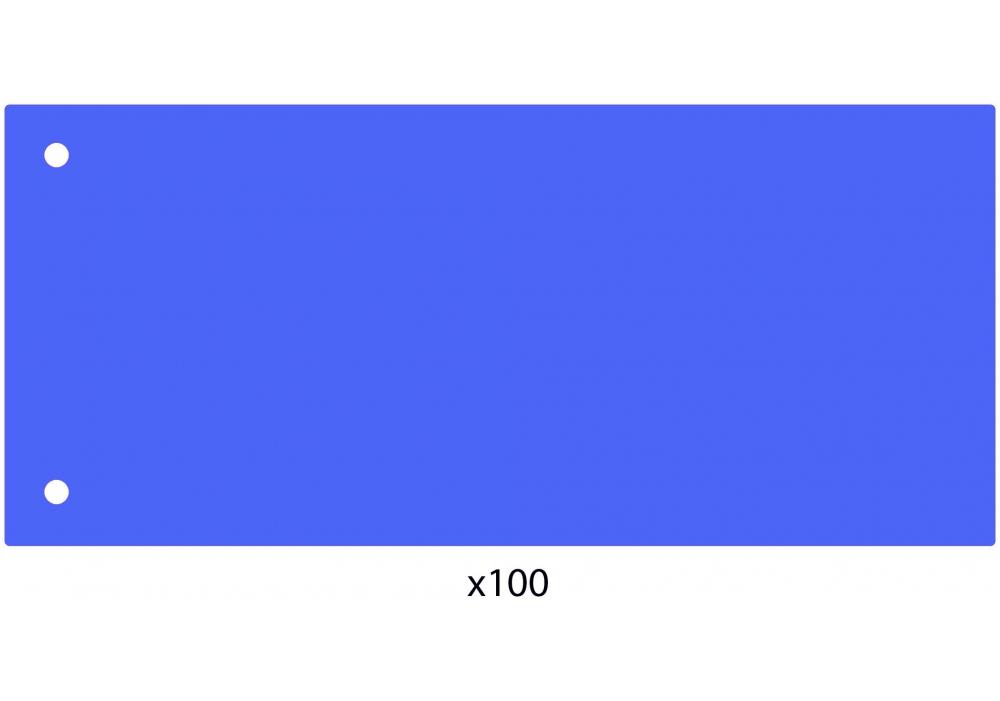 Разделитель листов Economix 240х105 мм пластик 100 шт. Синий (E30811-02) - фото 2