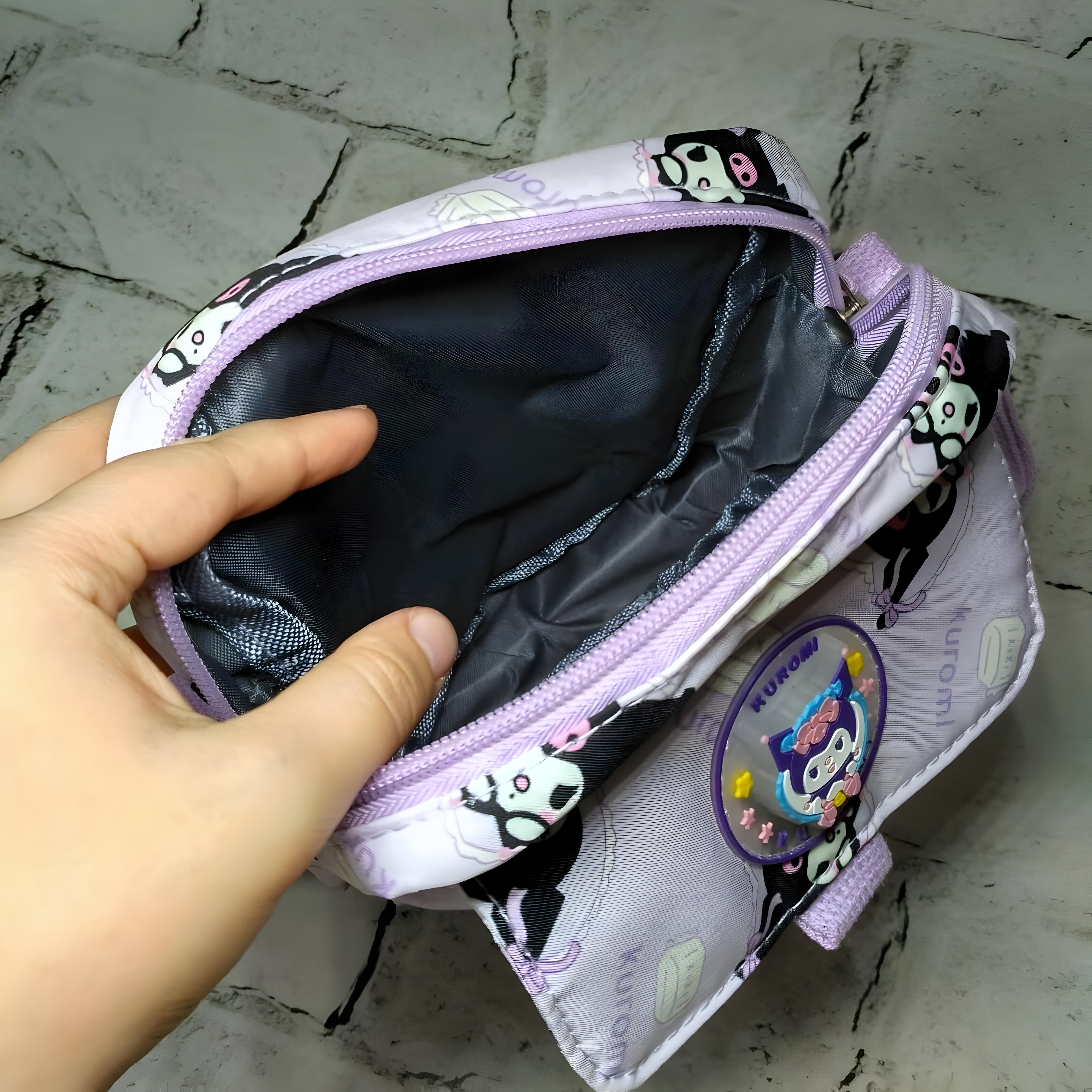 Сумка дитяча крос-боді Куромі 20х16х6 см Бузковий (25-575) - фото 5 Сумка дитяча крос-боді Куромі 20х16х6 см Бузковий (25-575) - фото 5