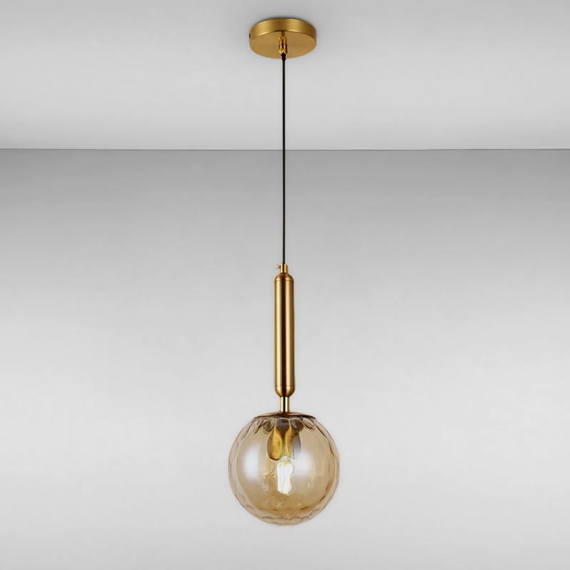 Люстра подвесная Light House LS-14838-1 BR Коричневый/Золотой