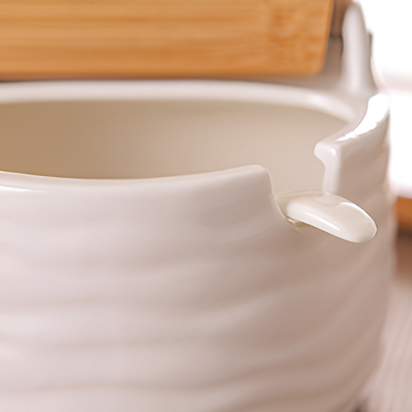 Набор баночек с крышками для хранения сыпучих 2 шт. Белый - фото 5 Набор баночек с крышками для хранения сыпучих 2 шт. Белый - фото 5