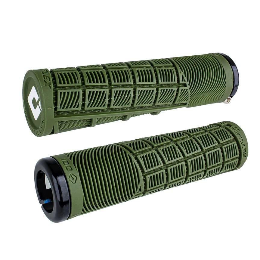 Грипсы ODI Reflex XL v2.1 Lock-On MTB Closed End 135 мм Army Green (D33RXLAG-B)