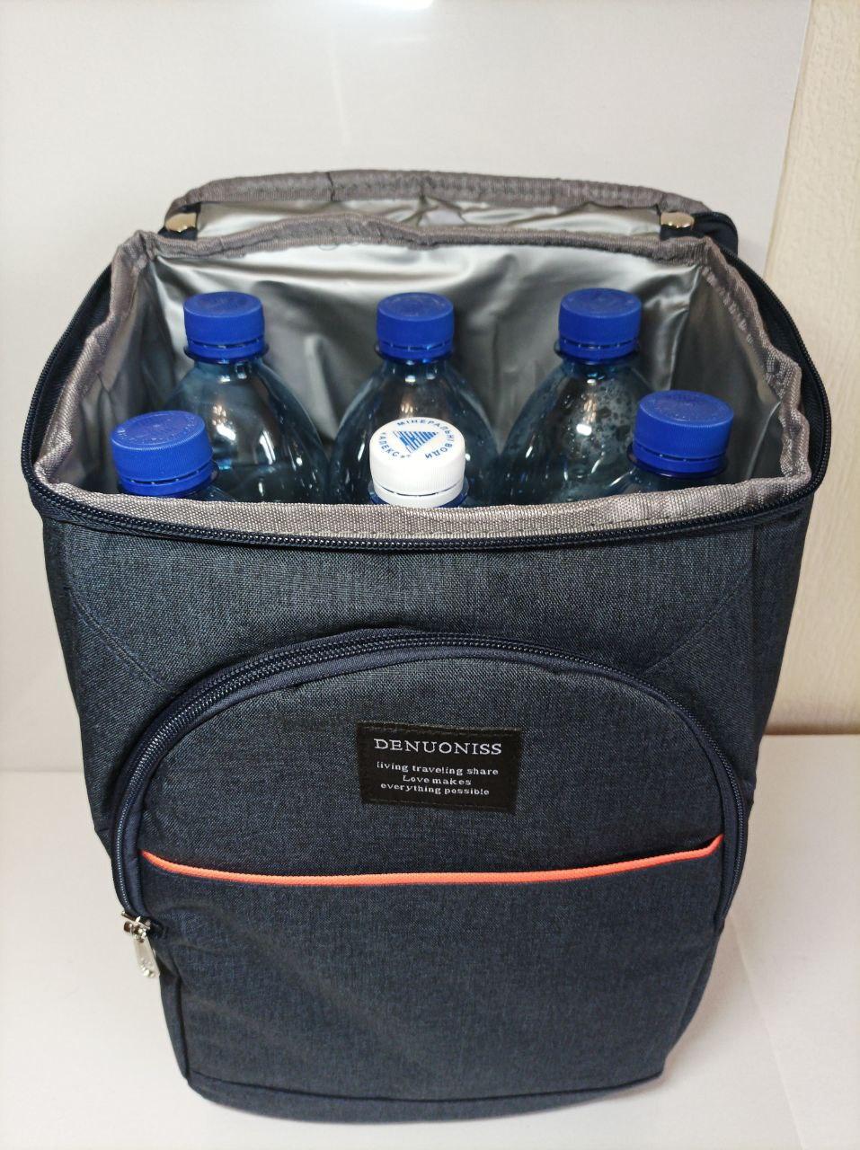 Термо рюкзак сумка-холодильник 20 литров, черный - фото 5 Термо рюкзак сумка-холодильник 20 литров, черный - фото 5