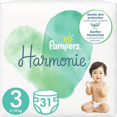 Подгузник Pampers Harmonie р. 3 6-10 кг 31 шт. (8006540156599) - фото 1