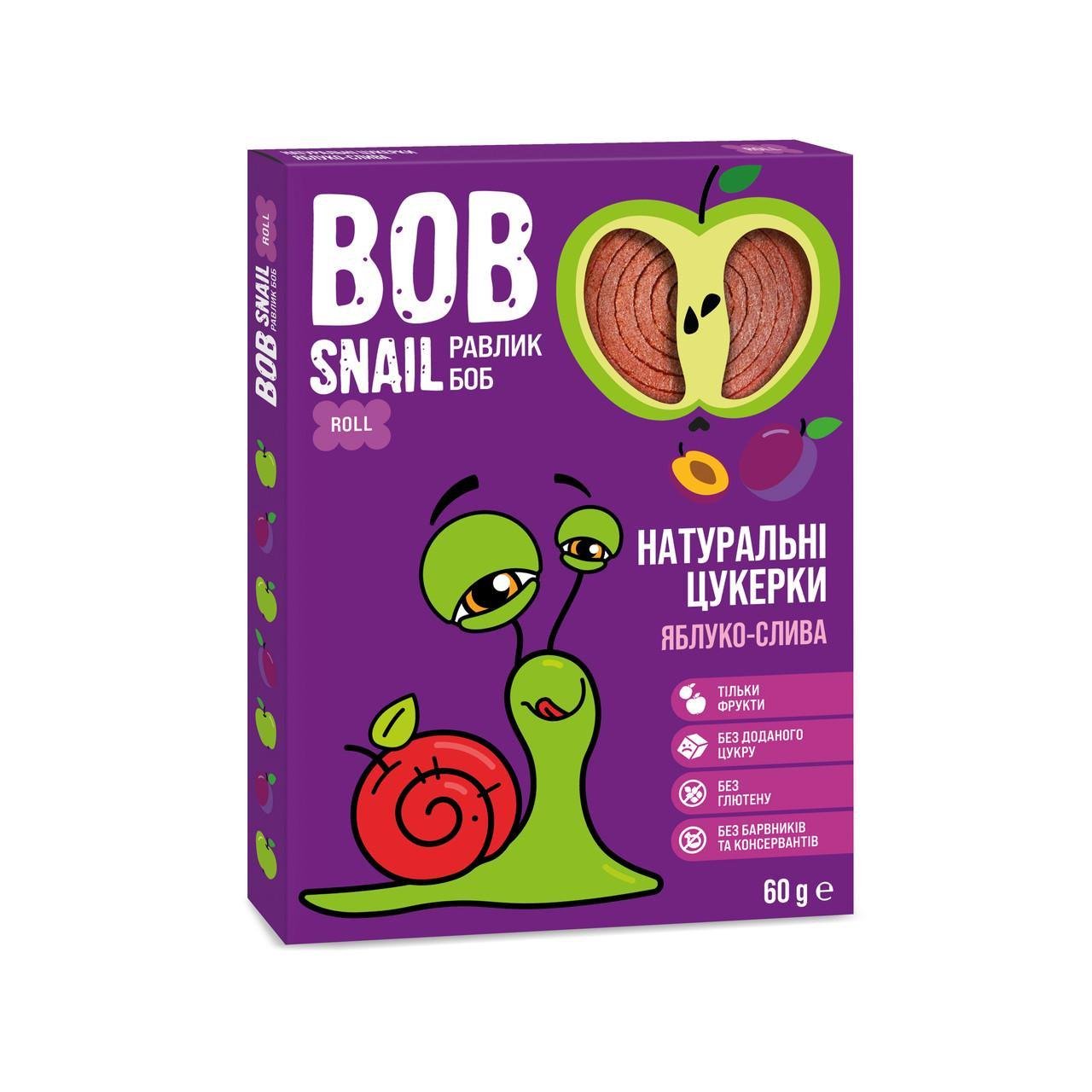 Конфеты натуральные фруктовые Bob Snail Яблоко-слива 60 г (2303827387) Конфеты натуральные фруктовые Bob Snail Яблоко-слива 60 г (2303827387)