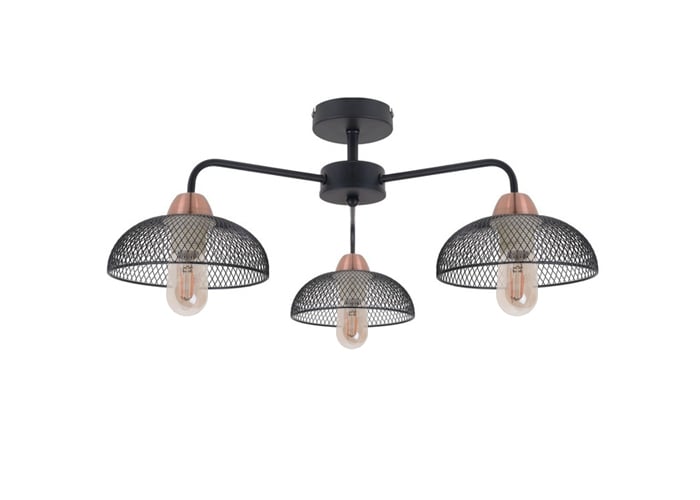 Люстра Brille BL-592S/3 E27 BK/Cop (23-828)