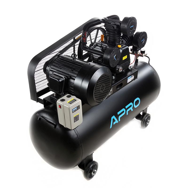 Компресор Apro трьохциліндровий пасовий OFBD-200X 8 Бар 7,5 кВт 1050 л/хв 200 л 380В 2 крана з оливою 1 л (850186) - фото 4 Компресор Apro трьохциліндровий пасовий OFBD-200X 8 Бар 7,5 кВт 1050 л/хв 200 л 380В 2 крана з оливою 1 л (850186) - фото 4