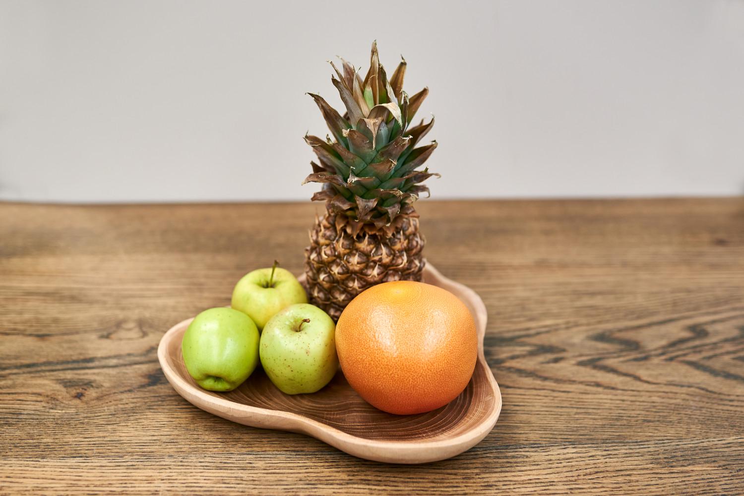 Тарелка ручной работы деревянная (AN-19)