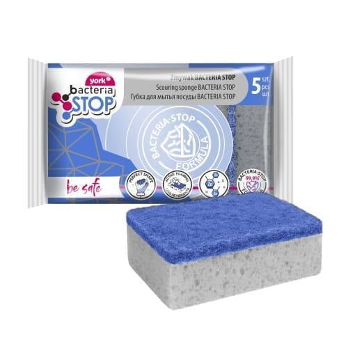 Губка для посуду Bacteria Stop York Prestige 5 шт.
