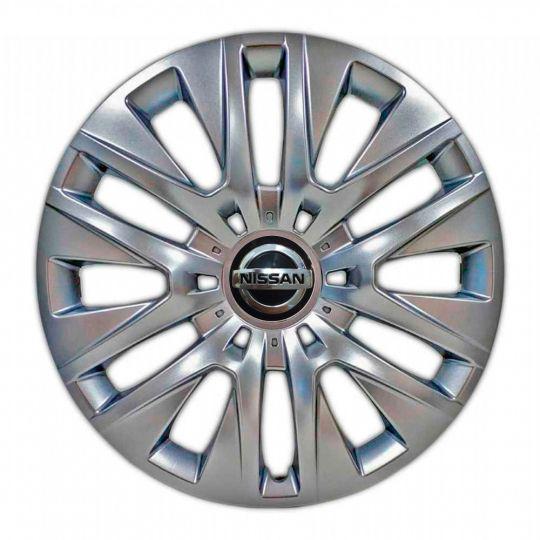 Автомобильные колпаки SKS 429 R16 с логотипом Nissan 4 шт. Серебристый