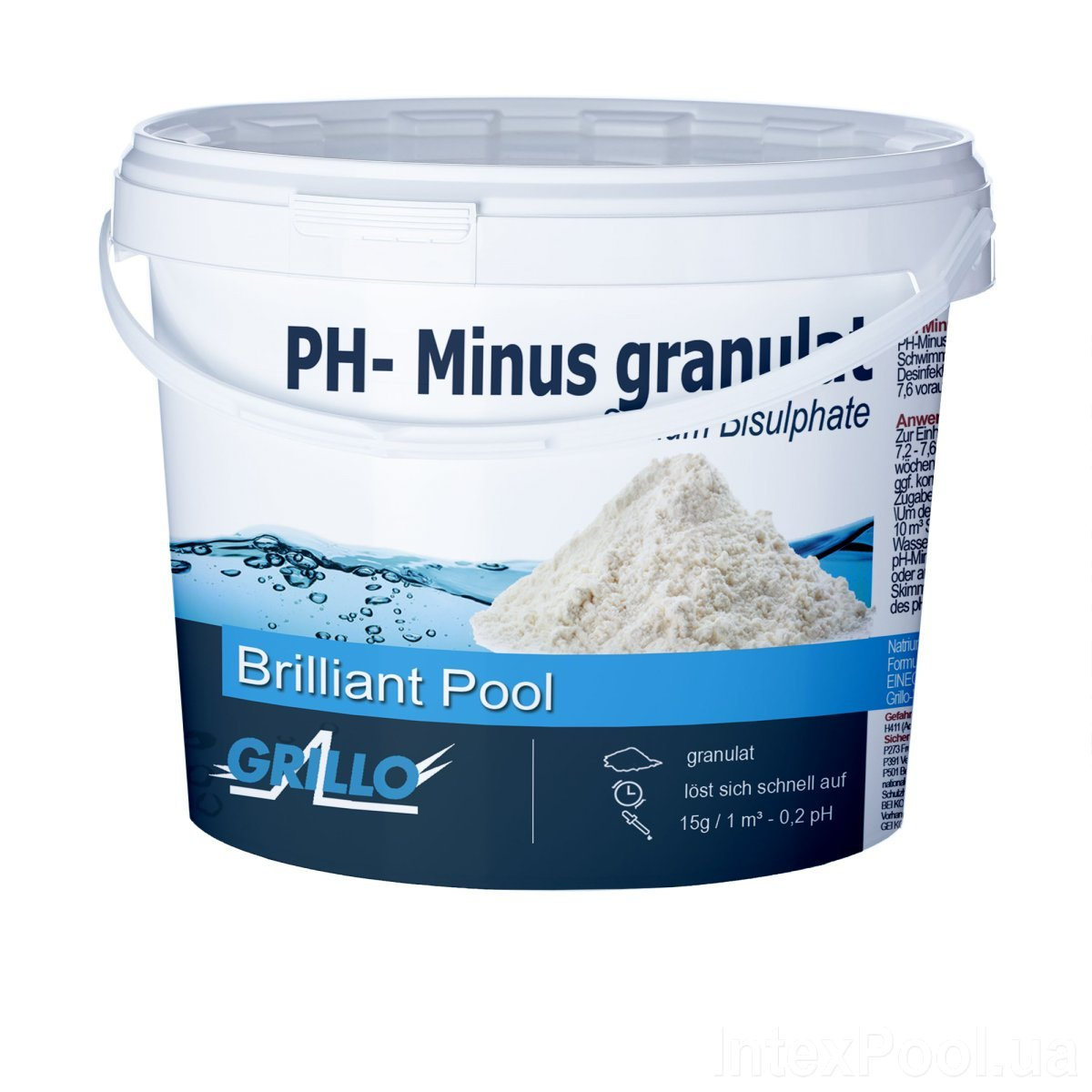 Средство для снижения уровня pH-минус для бассейна Grillo 6 кг (80024)